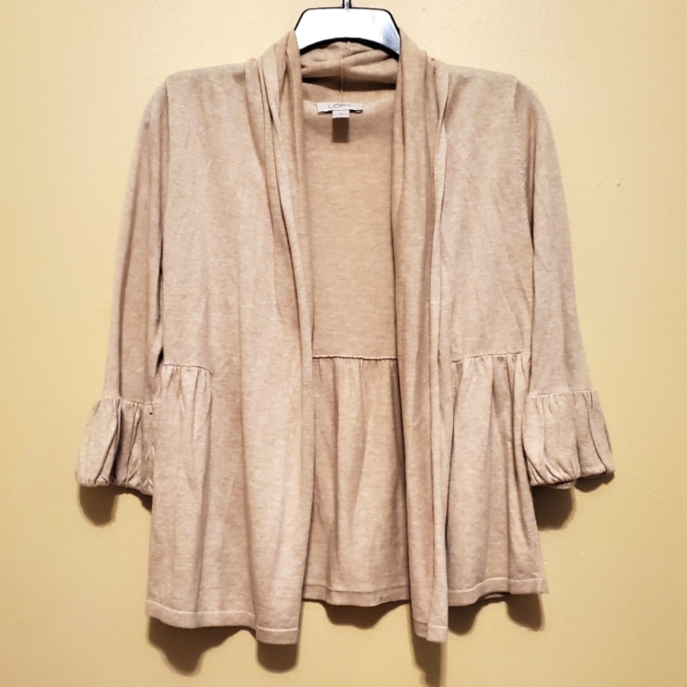 Ann Taylor Loft Beige Cardigan